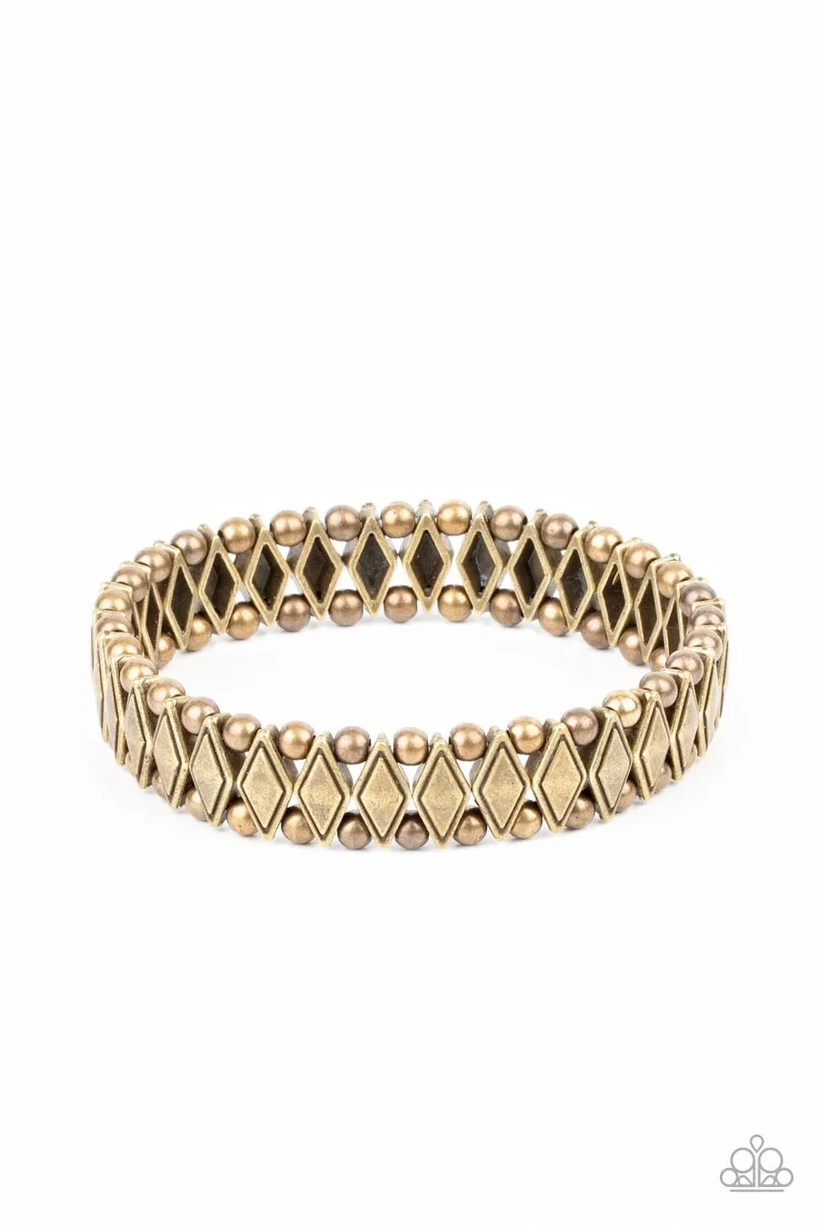 Paparazzi Abstract Advisory - Brass - Bracelet