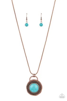 Paparazzi New Age Nomad - Copper Blue Necklace