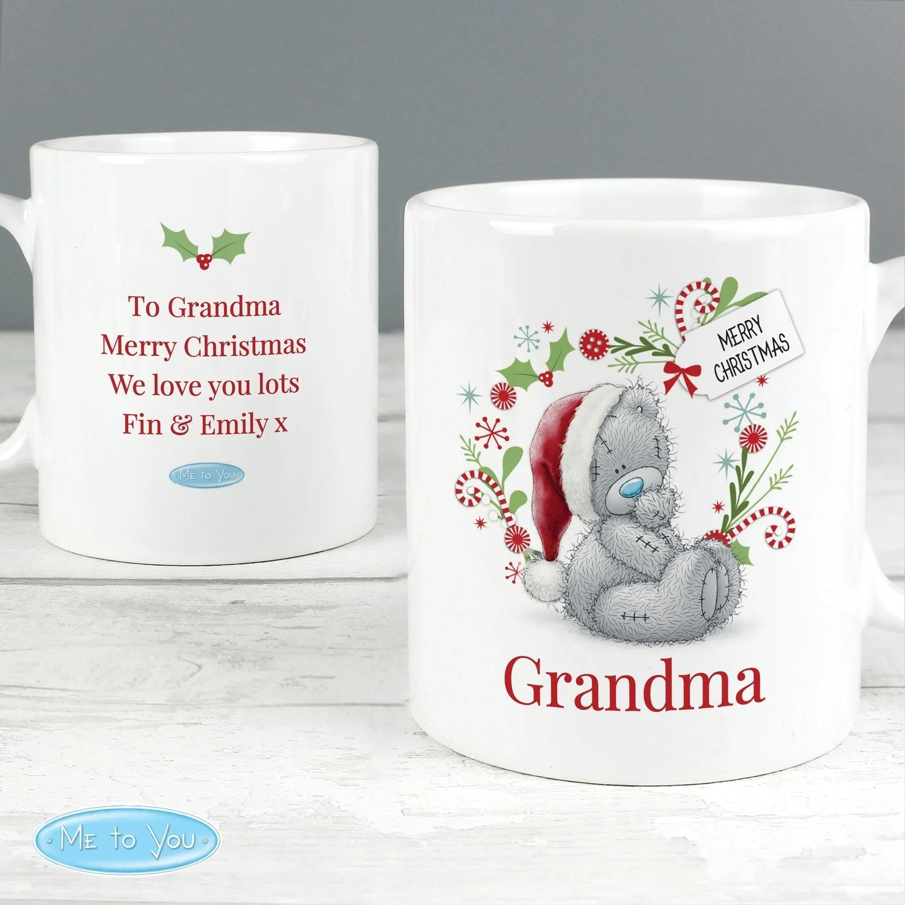 Personalised Me to You Christmas Mug