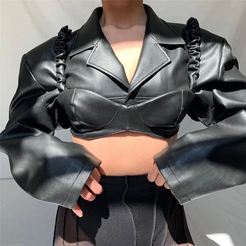 PU Leather Top