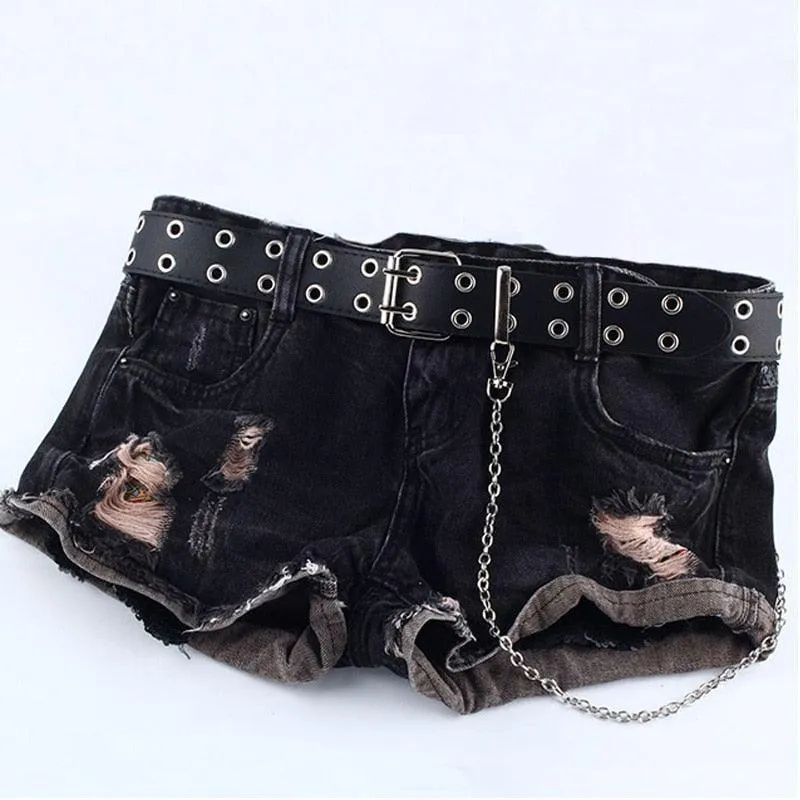 Punk Pu Leather Belt Chain