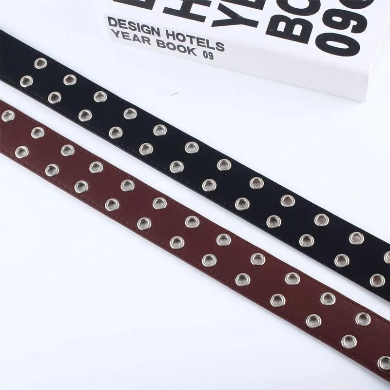 Punk Pu Leather Belt Chain