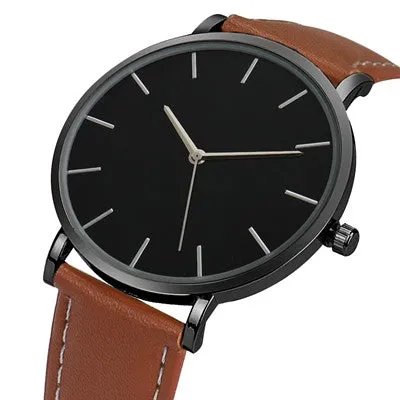 Quartz Watch Men Top Luxury Relogio Masculino Military army PU Leather Band Business Simple Date Clock