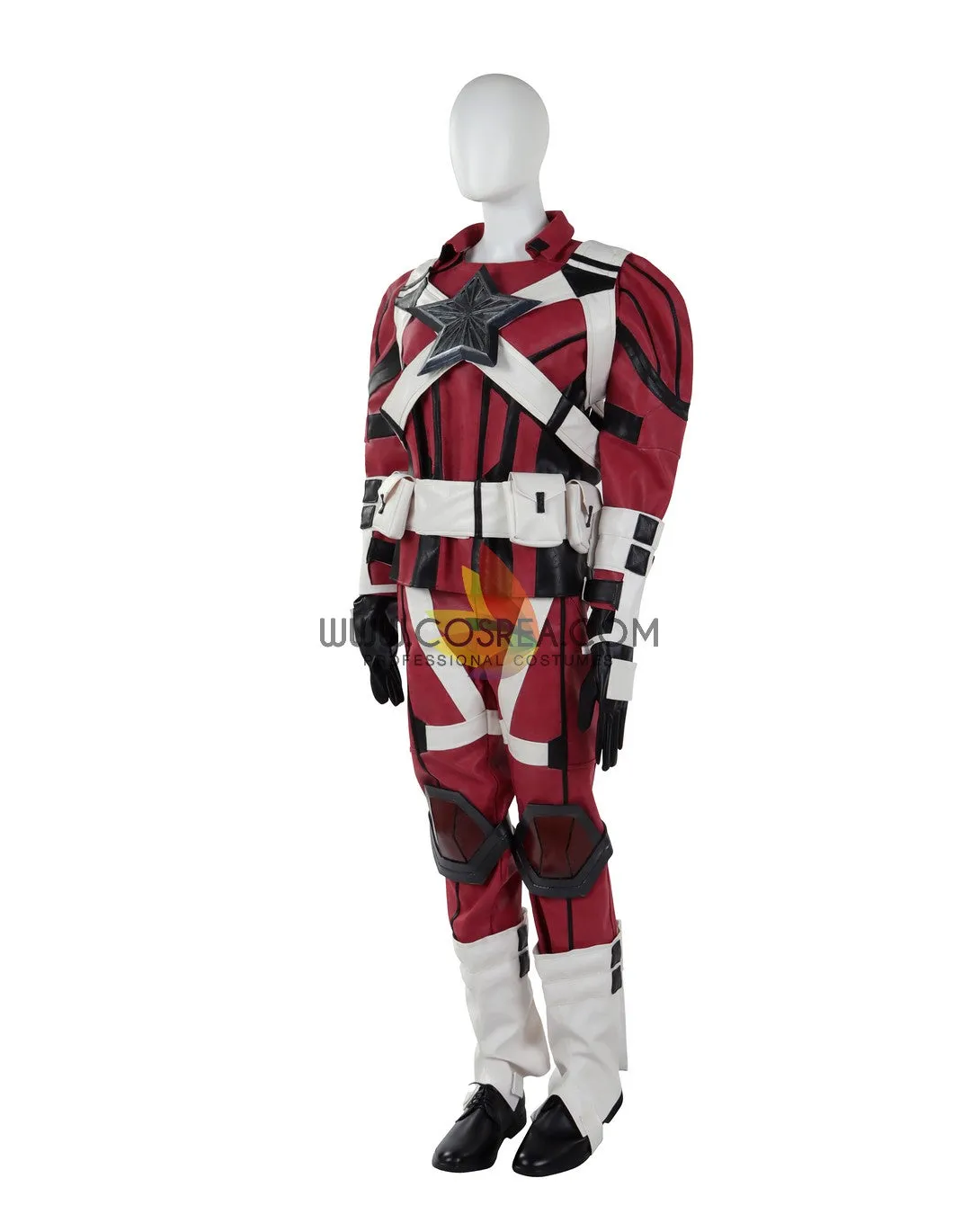 Red Guardian Reinforced PU Cosplay Costume