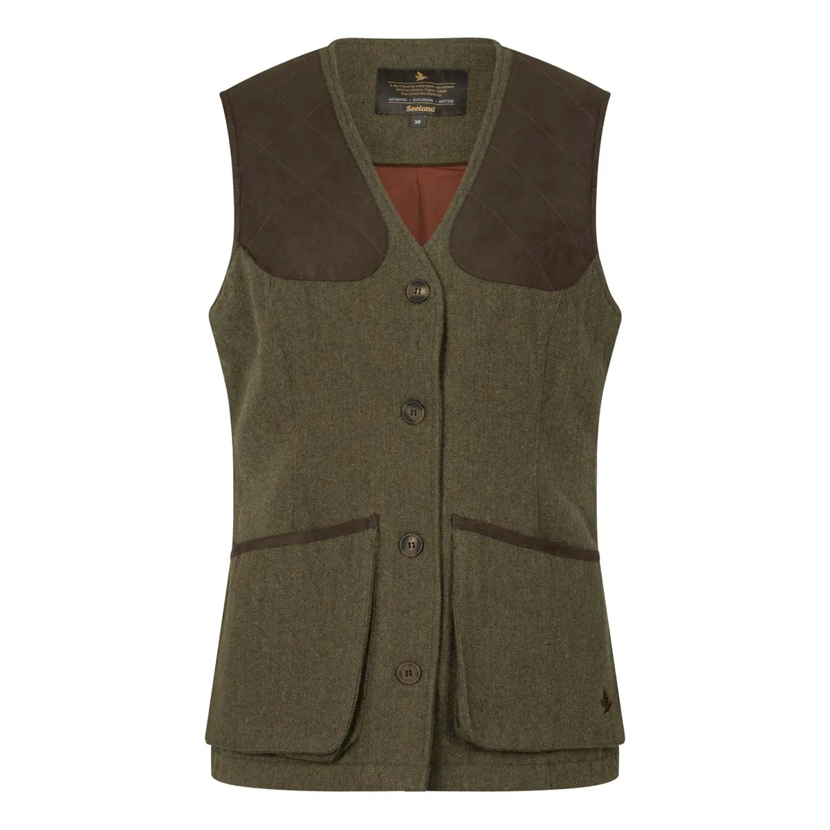 Seeland Ladies Harriet Waistcoat - Moss Green