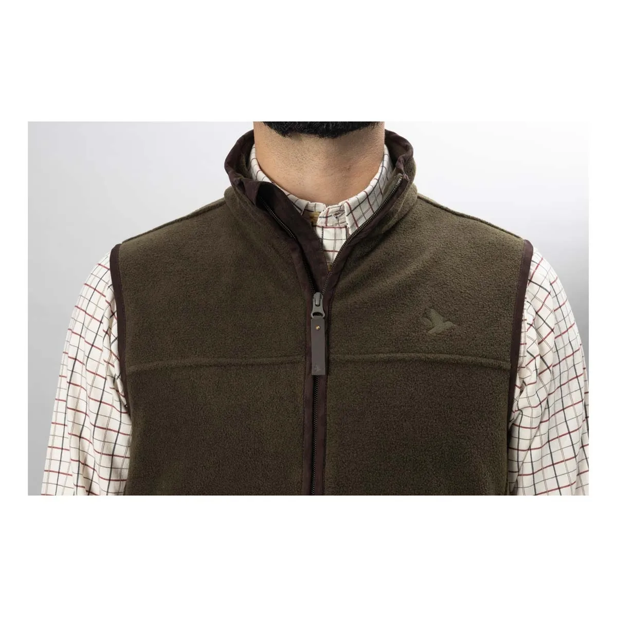 Seeland Woodcock Earl Fleece Waistcoat - Pine Green Melange