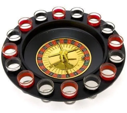 Shot Glass Roulette - Drinking Game Set