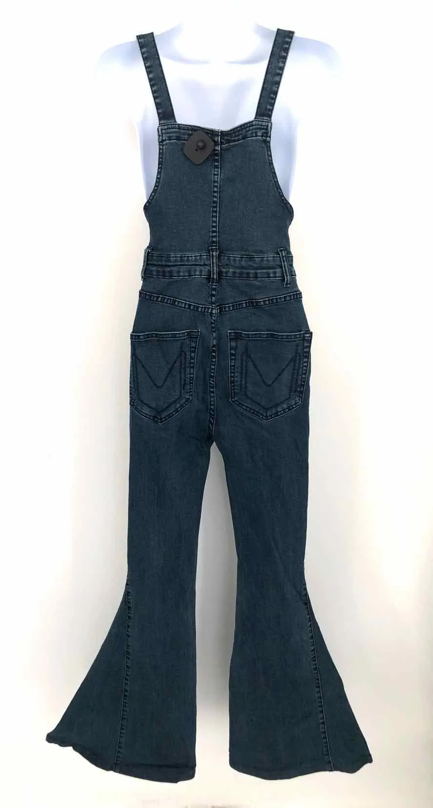 SHOW ME YOUR MUMU Dk Blue Denim Overalls Size X-SMALL Jumpsuit