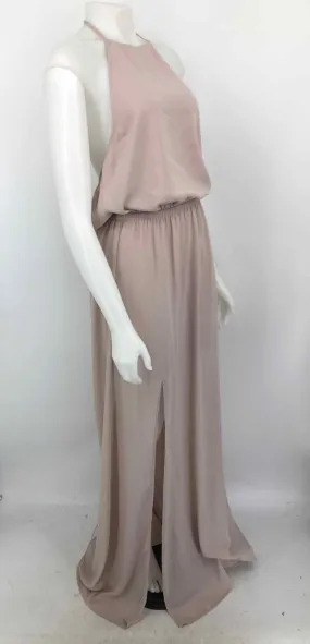 SHOW ME YOUR MUMU Lt Pink Halter Maxi Length Size MEDIUM (M) Dress