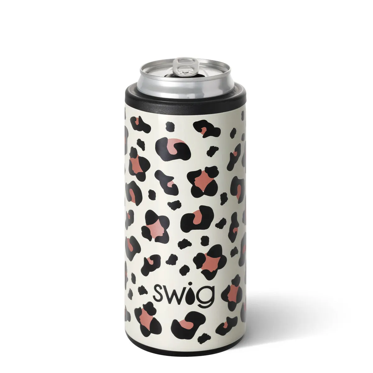 Swig Luxy Leopard Skinny Can Cooler (12oz)