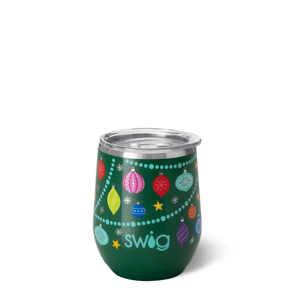 Swig O Christmas Tree Stemless Wine Cup (12oz)