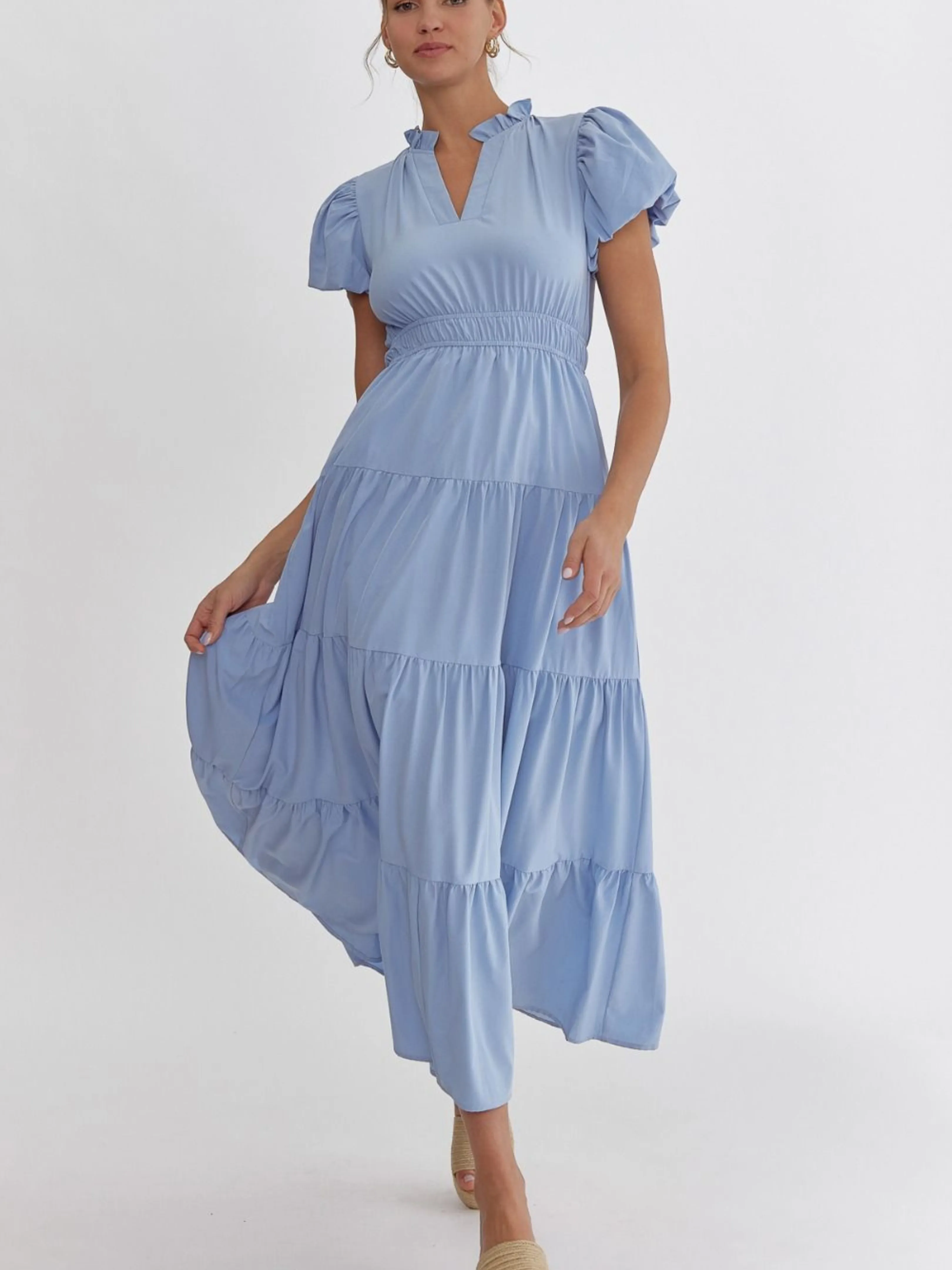 Swish and Sway Chambray Dress