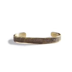 The Hammered Cuff in Brass