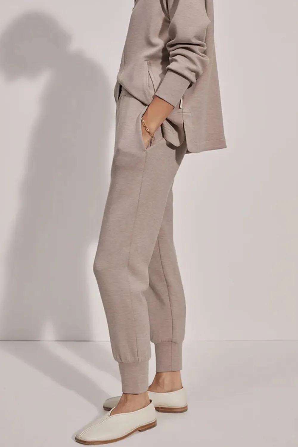 The Slim Cuff Pant 27.5 In Taupe Marl