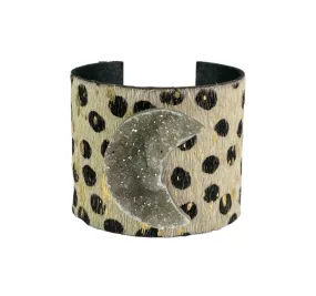 The Sysana Cheetah Print  Druzy Cuff Collection