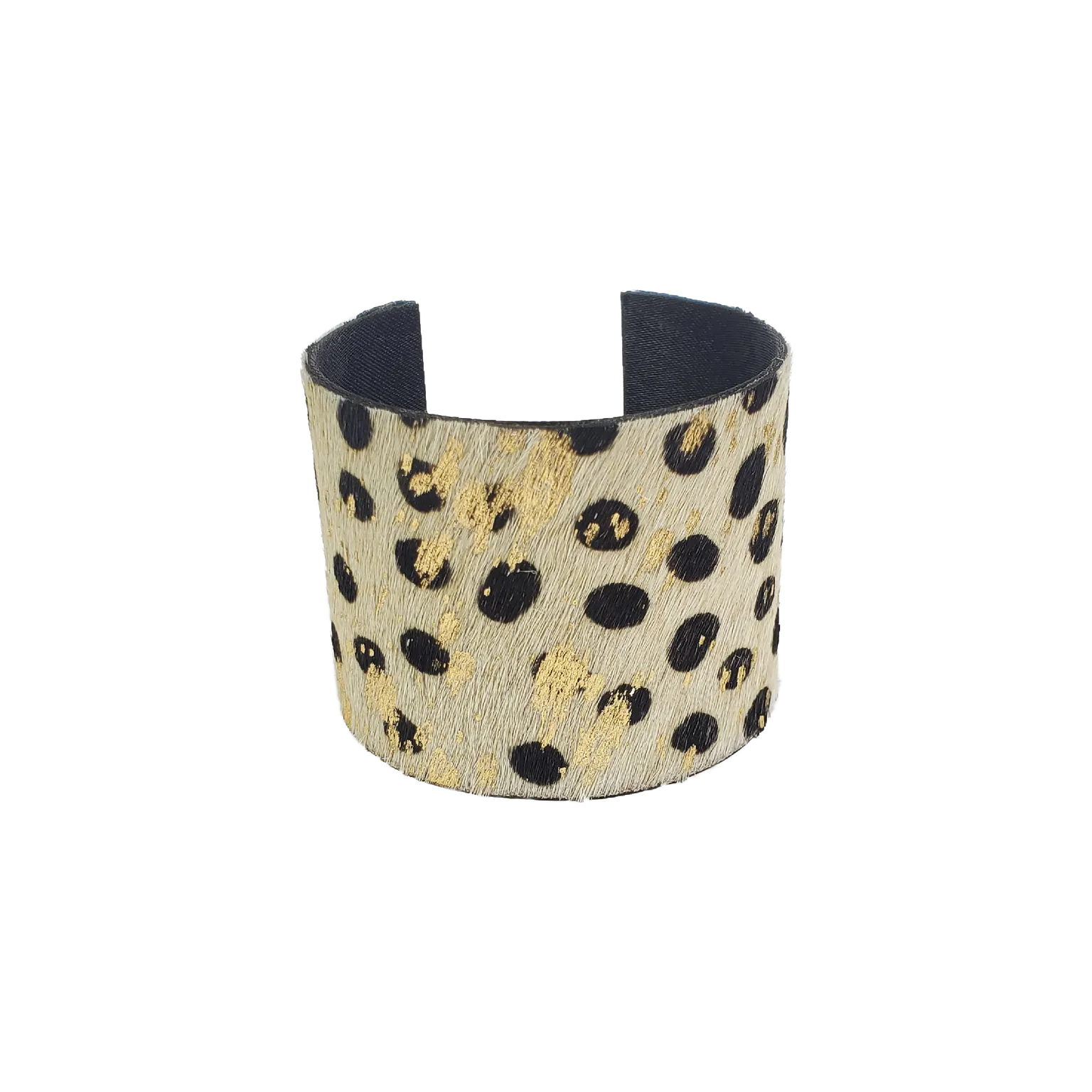 The Sysana Cheetah Print  Druzy Cuff Collection