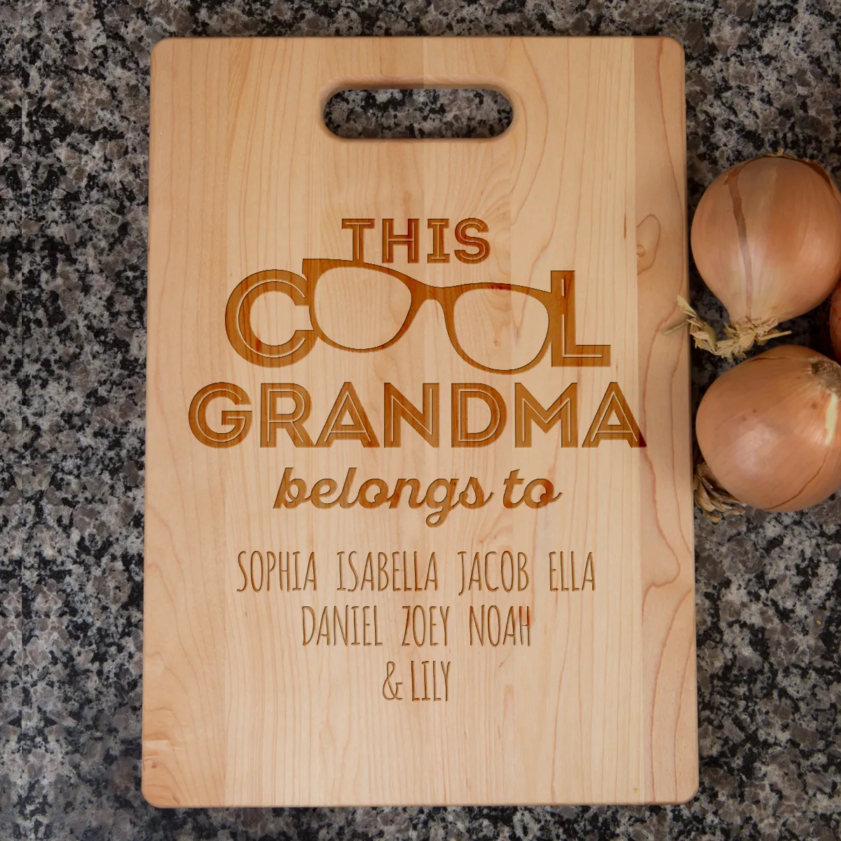 This Cool Grandma Belongs To Personalized Cutting Board