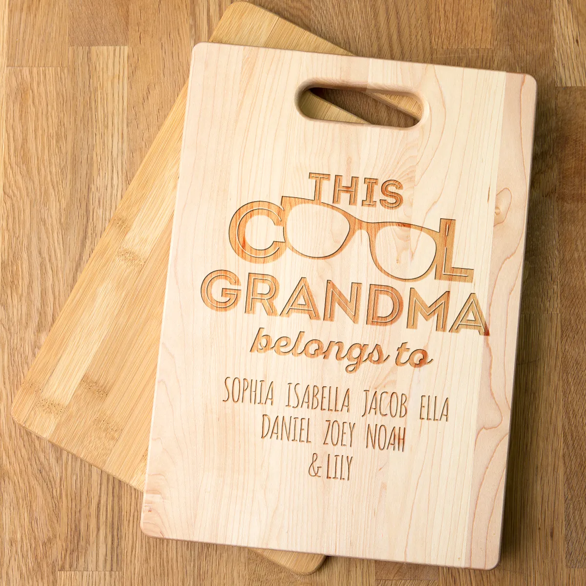 This Cool Grandma Belongs To Personalized Cutting Board