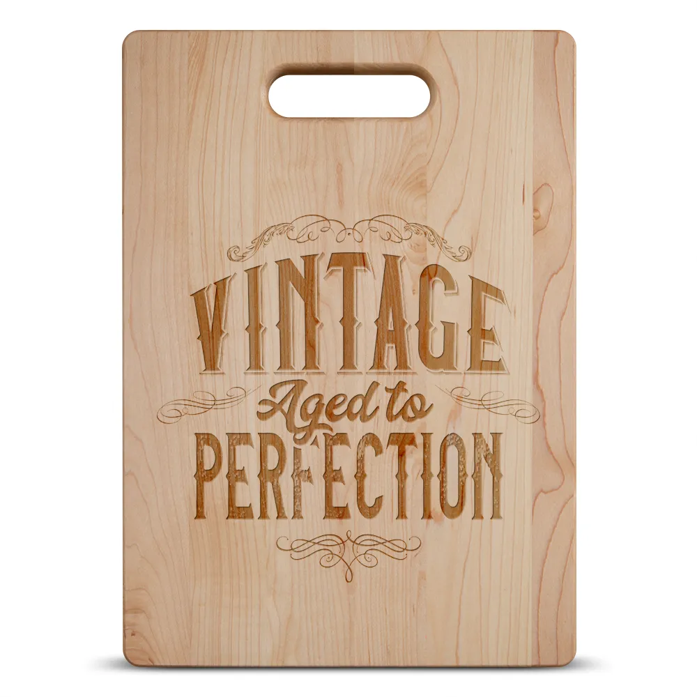 Vintage Aged to Perfection Maple Cutting Board