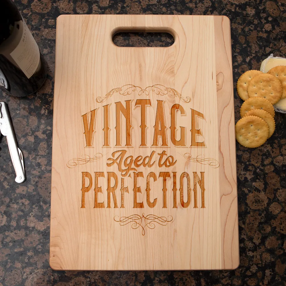 Vintage Aged to Perfection Maple Cutting Board