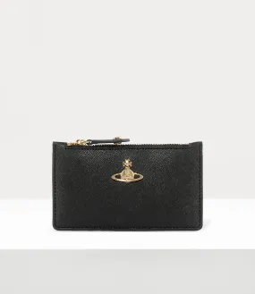 Vivienne Westwood Slim Long Card Holder Pu Leather Black-3d-orb One Size Women