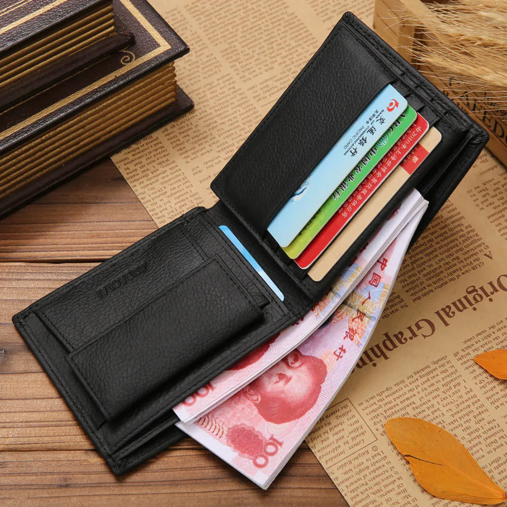 Wallet Men Luxury Purses PU Leather Credit/ID Card Holder Purse Mini bolso masculino