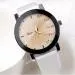 Watch Women Dress Clock Leisure Letters Pattern PU Leather Band Relogio Feminino