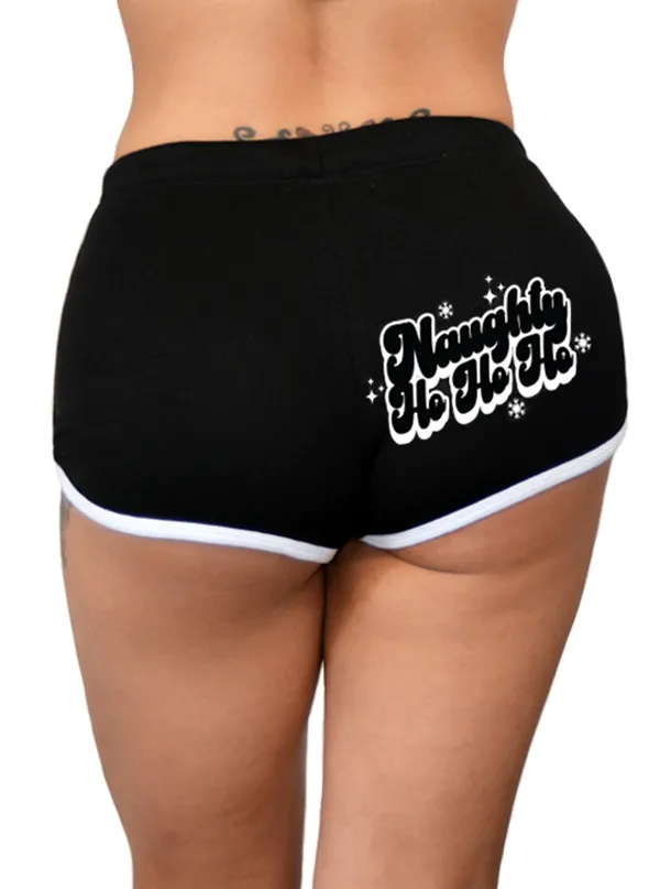 Women's Naughty Ho Ho Ho Shorts