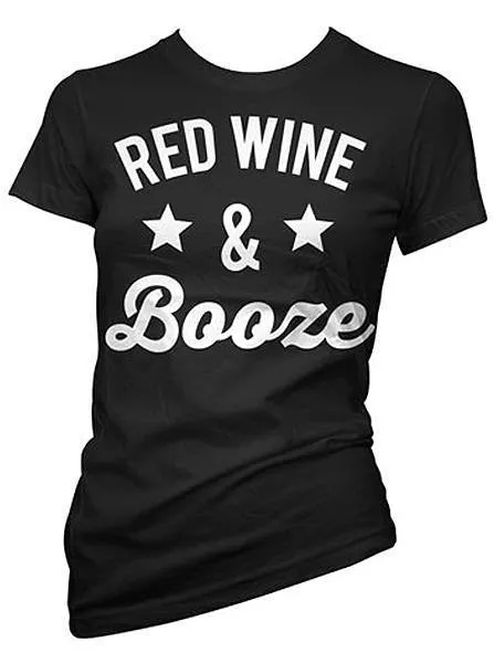 Women's Red Wine & Booze Tee