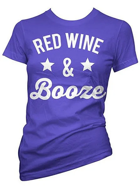 Women's Red Wine & Booze Tee